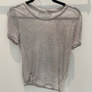 All Saints Light Gray Short Sleeve Tee